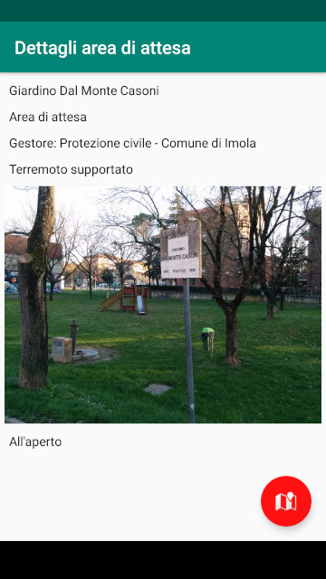 Dettagli di un'area